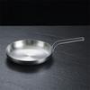 Handled Stainless Steel Frying Pan 18/20cm Snack Dish High-quality Serving Plate  Barbecue