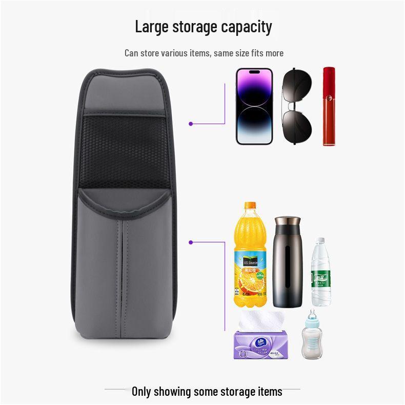 Car Seat Side Hanging Multifunctional Storage Bag with Tissue Box Holder
