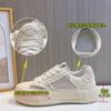 Leather Little White Shoes Women's Spring 2025 New Retro Casual Board Shoes Heightened Platform Shoes Women's Fashion Contrasting Women's Shoes