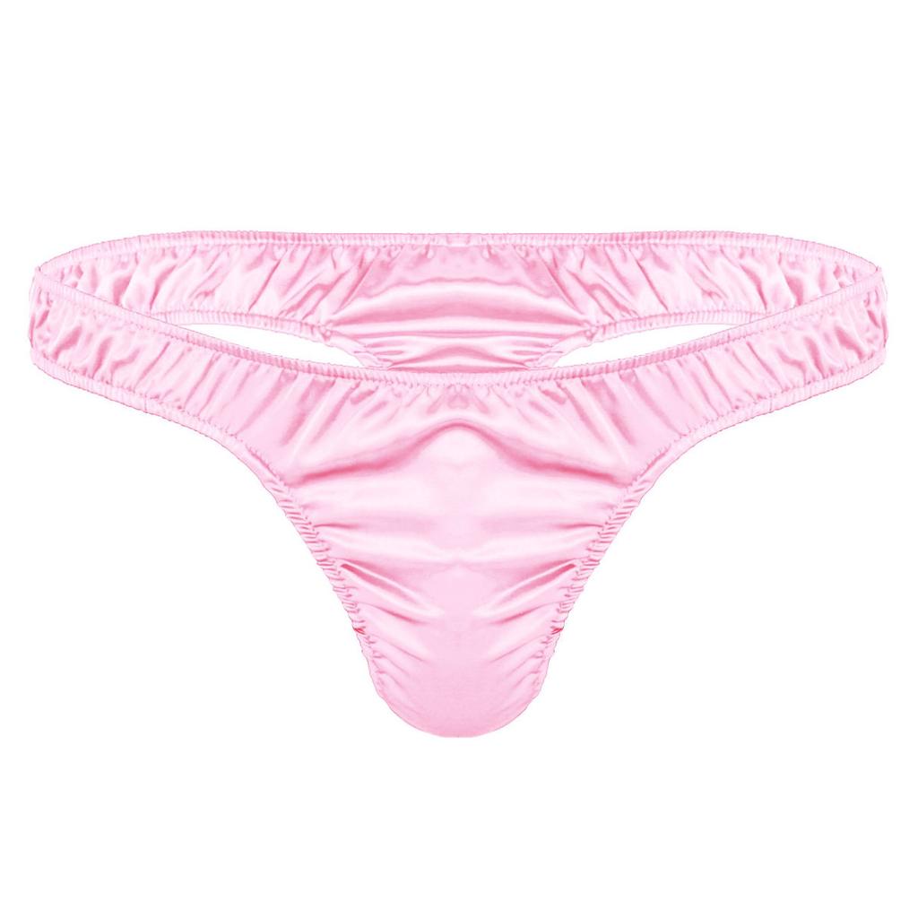 Bielizna męska Miękka Błyszcząca Potargana Niski Wzrost Bikini Stringi Bielizna Majtki