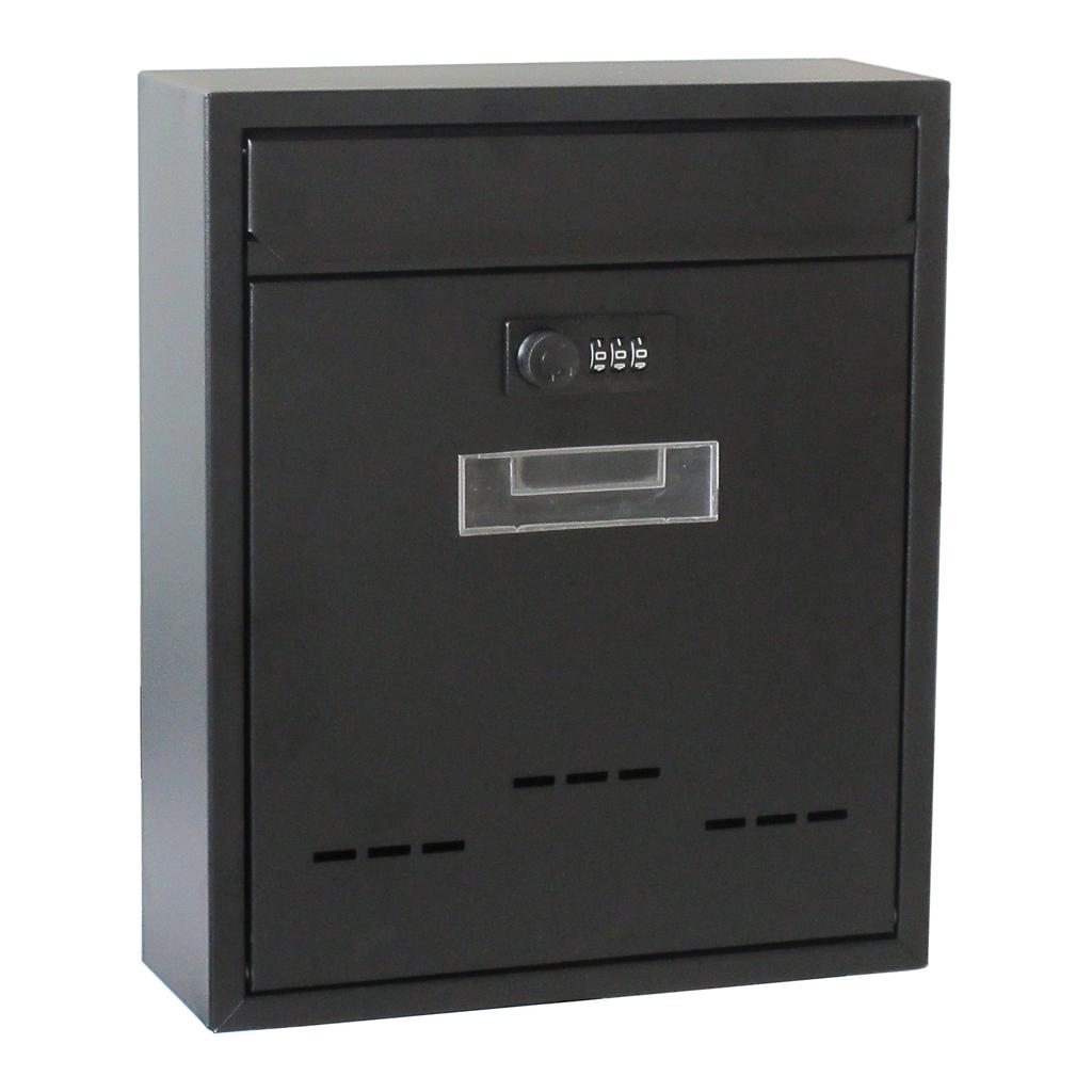 Metal Locking Mailbox Wall Mounted Hanging Mailbox Lockable Outdoor Mail Box for House Front Door External Lock Mailbox Box