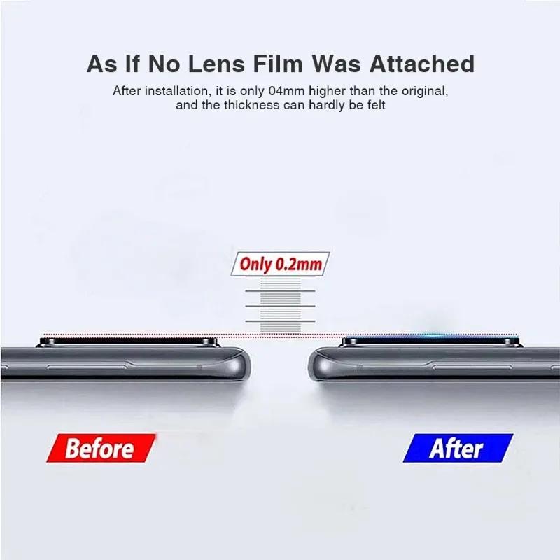 Luxury High-end Metal Ring HD Camera Lens Film for Samsung Galaxy Z Flip 7 6 5 4 3 Anti-scratch Tempered Glass Lens Protect Case