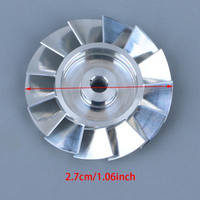 Hair Dryer Parts 27Mm Fan Blade Impeller Cnc High Precision Aluminium Impeller