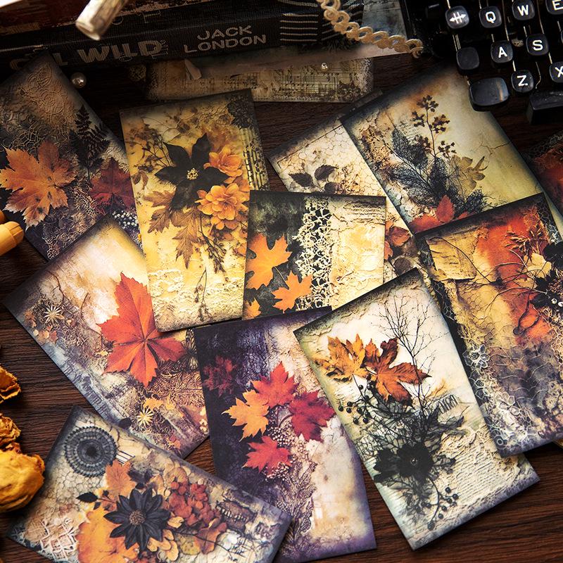 Yan Ji Retro Floral Butterfly Journal: Fleeting Life Series DIY Collage Sticky Notes