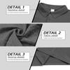 Textured Jacquard Solid-Colour Men's Long-Sleeved Polo Shirt with Buttons New Style Collared Loose-Fit Sweatshirt