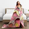 Soft Blankets Decorative Slowpoke Cartoon Bedding Throws  Flannel Bedspread For Outdoor Fashion Sofa Bed Cover