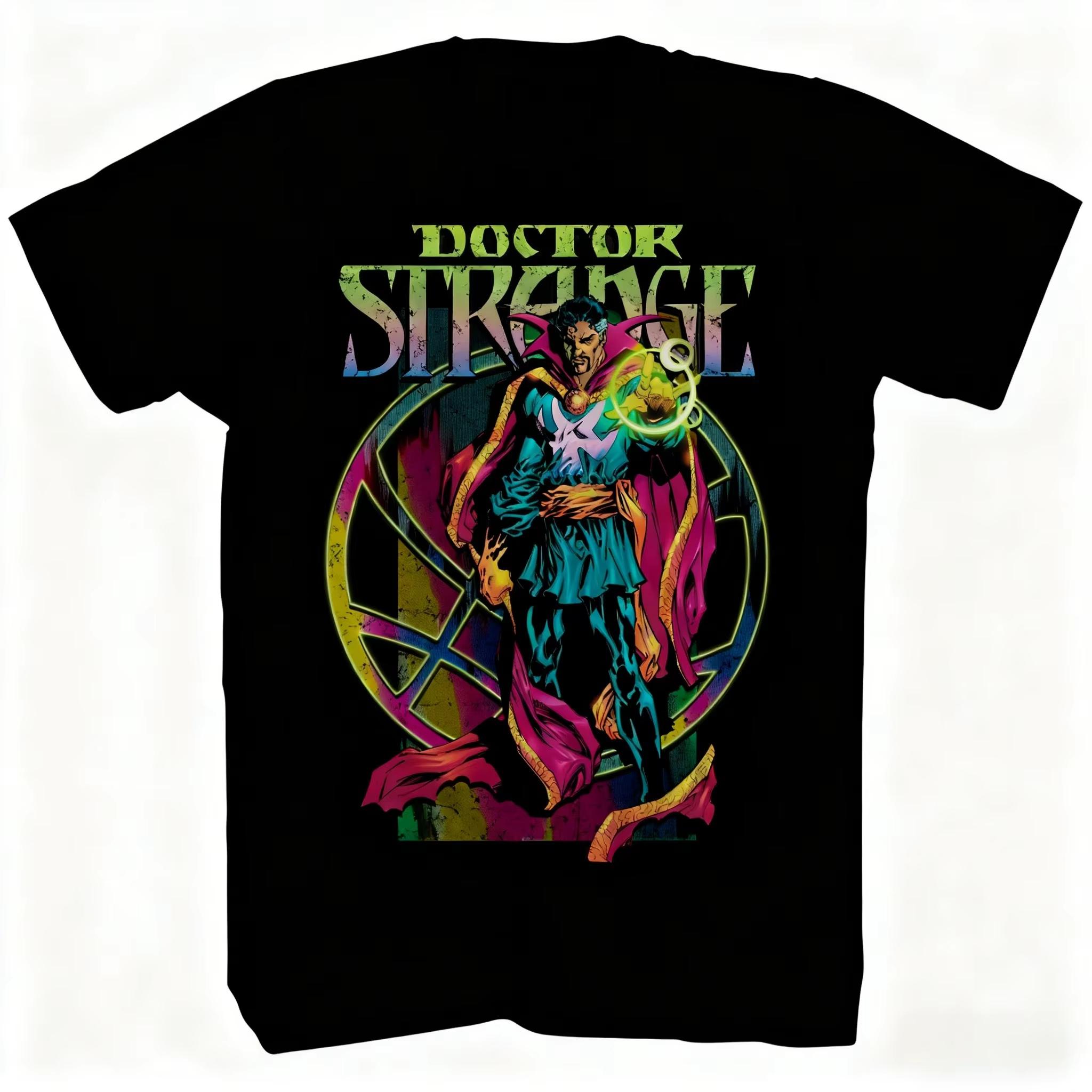

Marvels official new Marvel Comics Doctor Strange Mysterious Art Wonders print Unisexs and Womens shortsleeved loose Tshirts XL