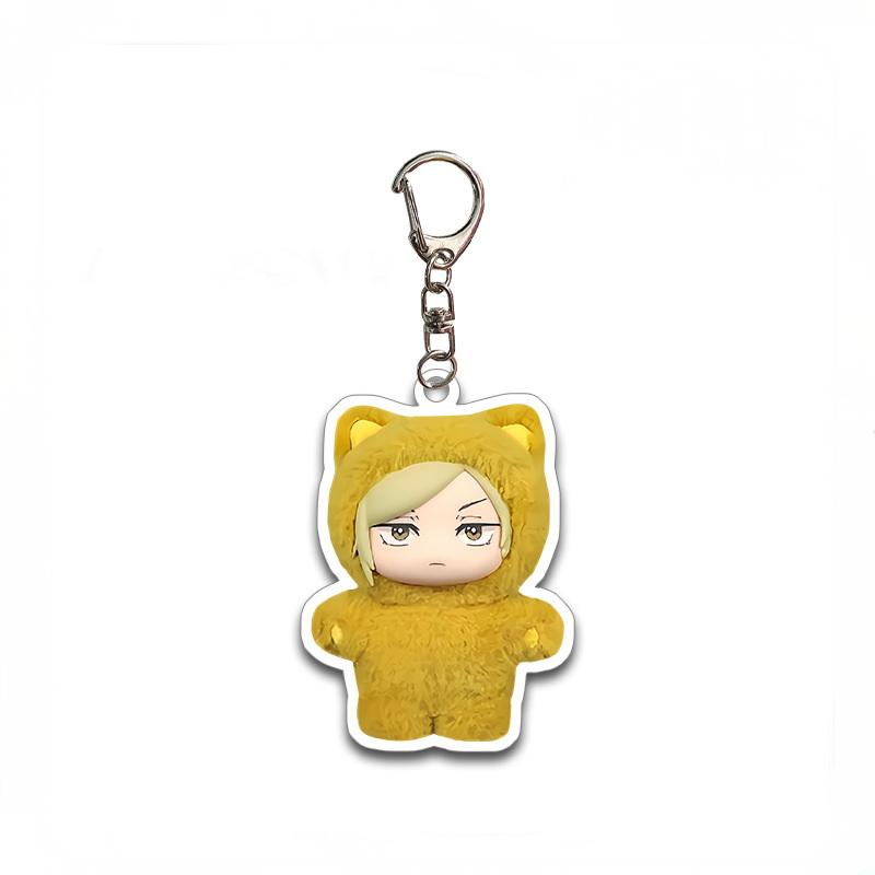 1 Piece Anime Surrounding Acrylic Keychain Jujutsu Kaisen Season 2 Cat Park Party Gojo Satoru Bag Accessories Pendant Fans Gifts
