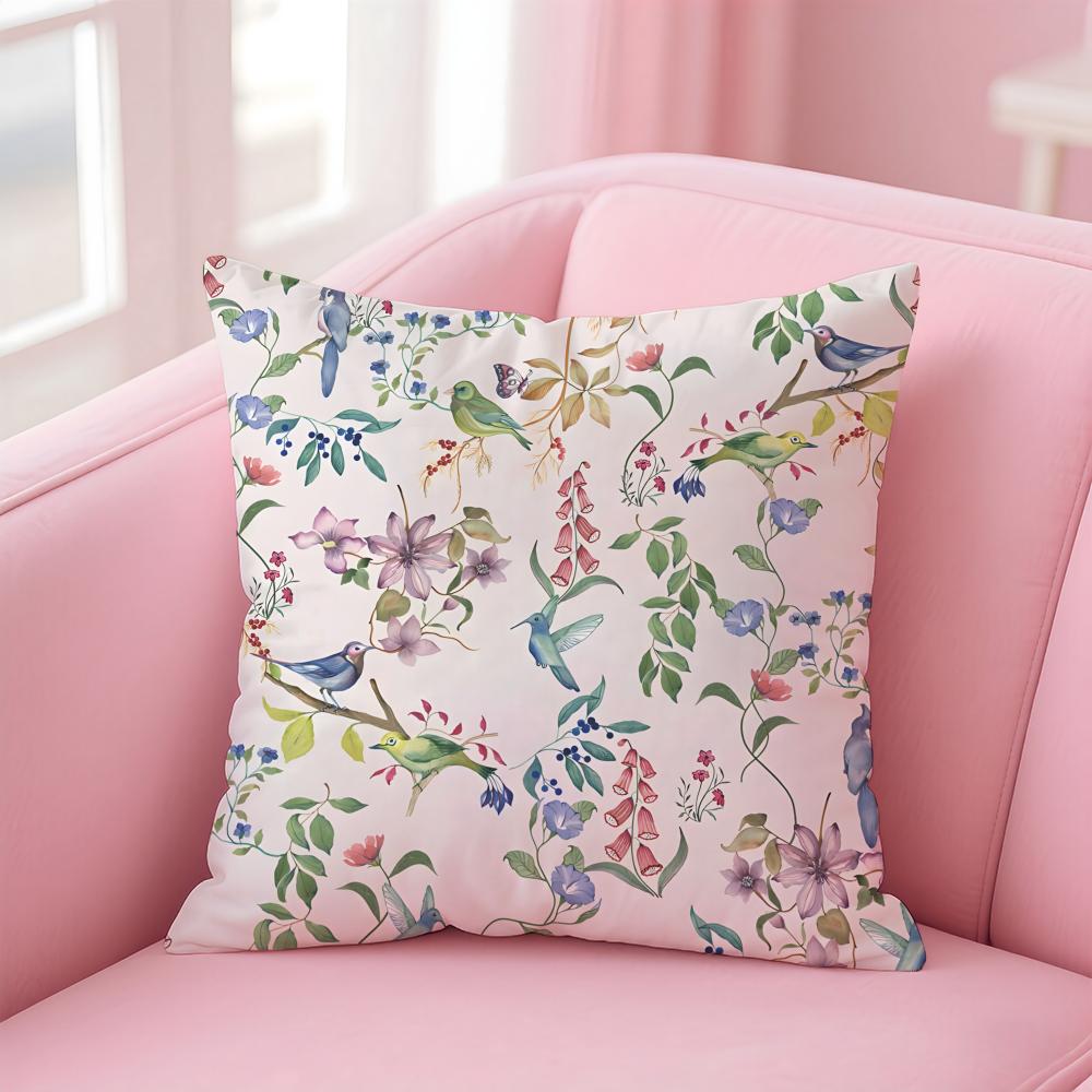 Chinoiserie pattern Funy Abstract Art Cushion Cover Linen Pillowcase Cover Soft Decor for Sofa Home Room