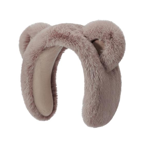 Winter Earmuffs Bear Ear Decor Thickened Plush Ear Warmers Enlarged Snow Day Earmuffs Thermal Insulation Earmuffs