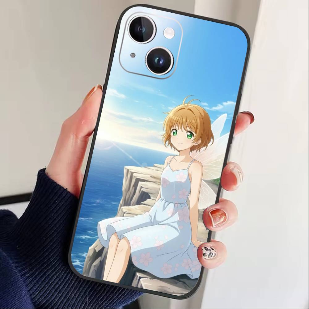 Anime O-Athanasia Phone Case For iPhone17,16,15,14,13,12 Plus,Max Soft Silicone Black Cover