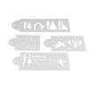 NEW DIY Birthday Cake Spray Mold Decorating Print Sugar Sieve Sugar Craft Model