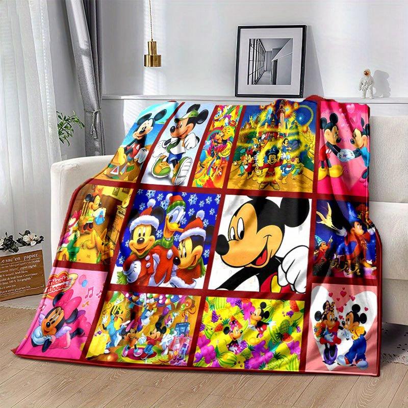 Coperta Cartone Animato di Topolino e Minnie: Adorabile, Caldo e Perfetto per la Decorazione della Casa Soggiorno, Viaggio e Tutte le Stagioni