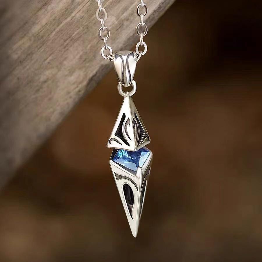 Elegant Korean Style Zircon White Gold-Plated Necklace Pendant Pendant Only белого золота
