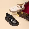 Carter Rabbit Girls' Stylish Black Leather Princess Shoes - Spring 2026 Formal Performance Footwear (X5CK004)