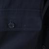 YVES SAINT LAURENT 90s Old Stainless collar coat M Navy with fox fur Women Used