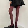 Women Thin Colored Stockings Shimmering Striped Sexy Semi Sheer Pantyhose Tights