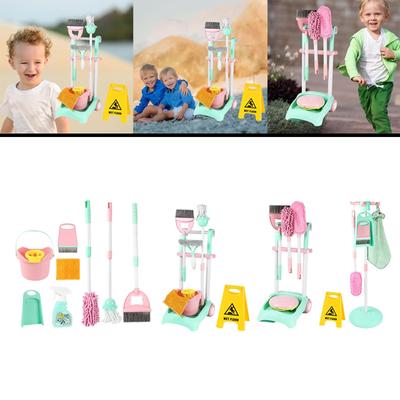 Kids Cleaning Set Enlightenment Detachable Broom Hanging Stand for Games Household Boys and Girls Children