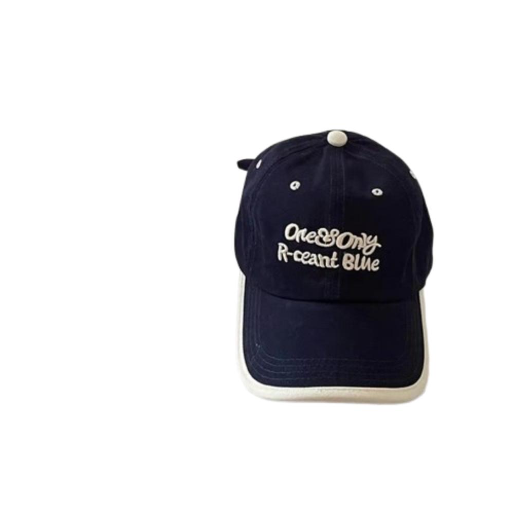 Letter Embroidered Embroidery Letter Cap Adjustable Sunscreen Hat Wave Point Baseball Cap Female