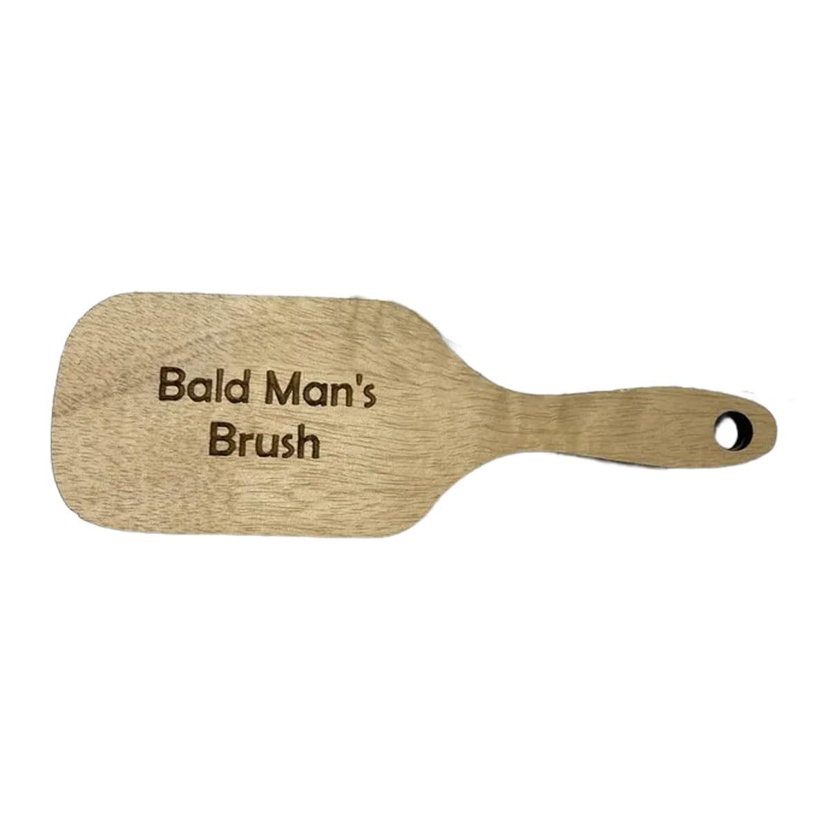 

Creative Wooden Comb Brush: Humorous Gift for Bald Men