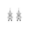 [Worn by Ahn Yu-jin of IVE]_Teddy Bear One-Touch Ring Surgical Earrings