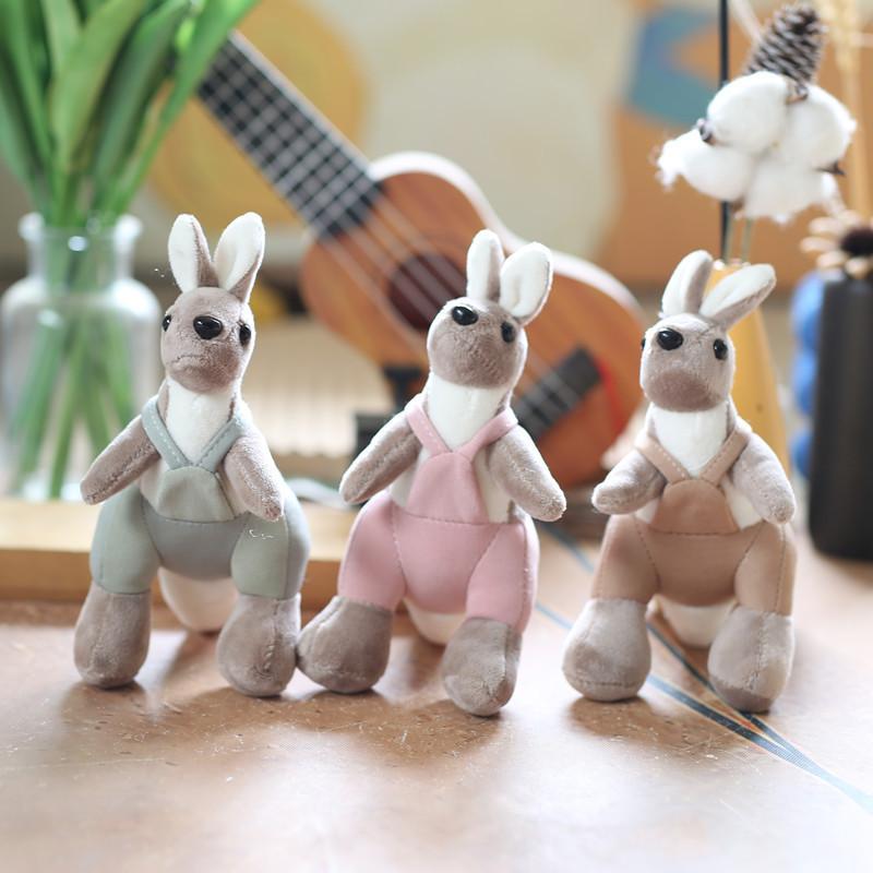 Cute Adorable Kangaroo Plush Toy Soft Keychain Cartoon Bag Accessory Doll 15cm
