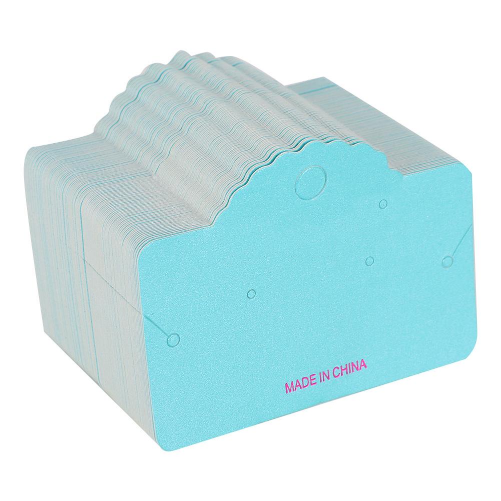 

100pcs Blue DIY Jewelry Earring Ear Studs Hanging Display Hang Packagin Cards