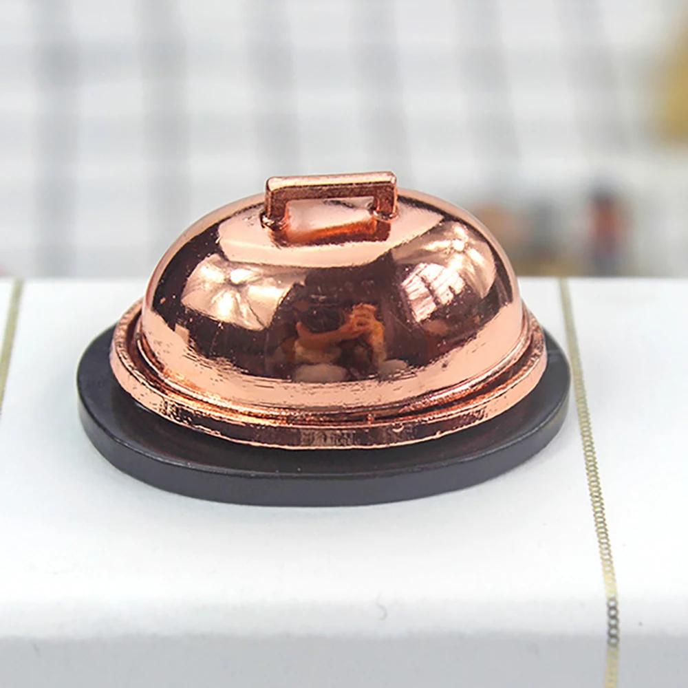 1/12 Dollhouse Miniature Accessories Mini Turkey with Plate Food Roast Chicken Model for Doll House Decoration Ob11