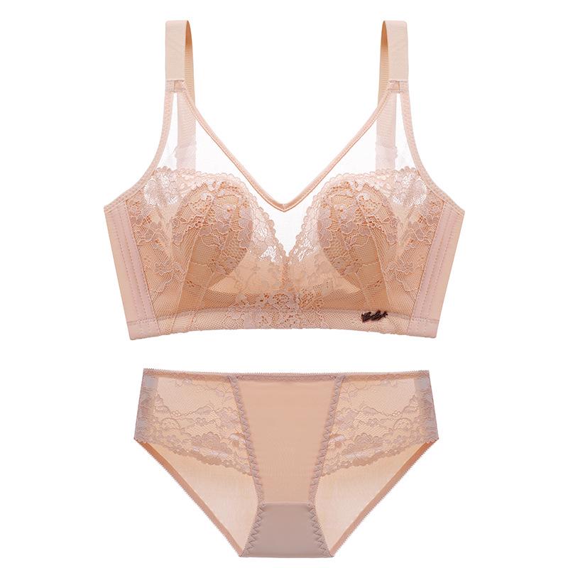 Summer Lace Adjustable Backless Bra with Rabbit Ears Design for Women