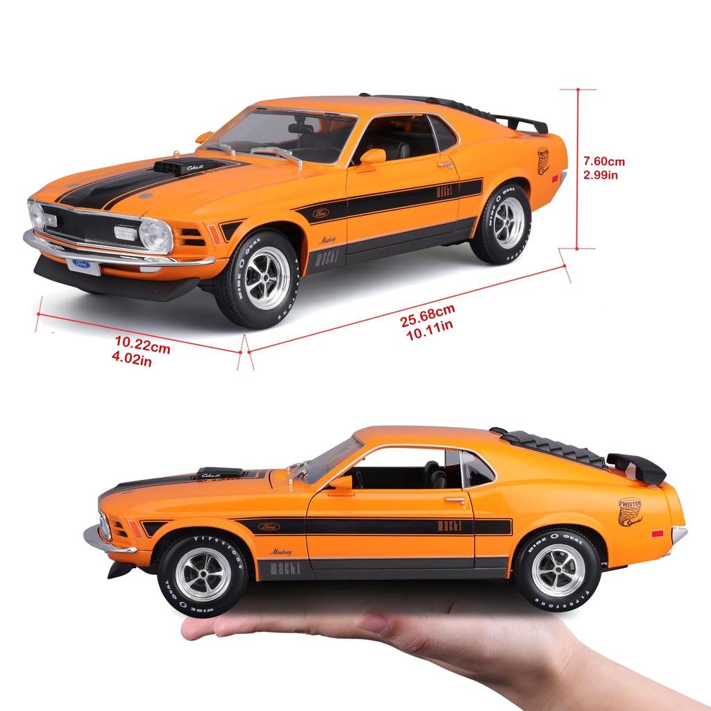 Koenig-tom Maisto Ford Mustang Mach 1 1970 Diecast Miniature Car, Finished Product