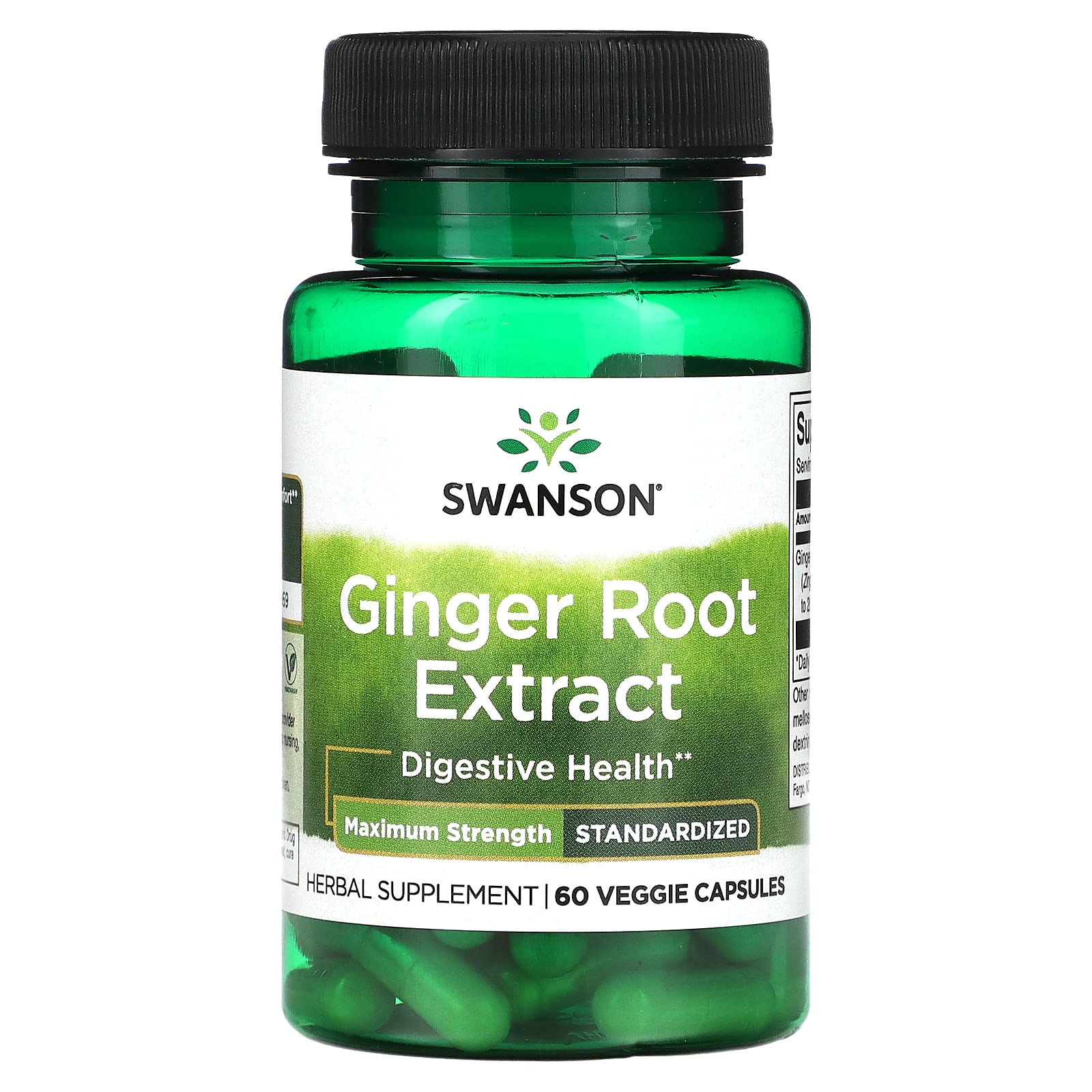 

Ginger Root Extract, Veggie Capsules 60 (200Mg per capsule)