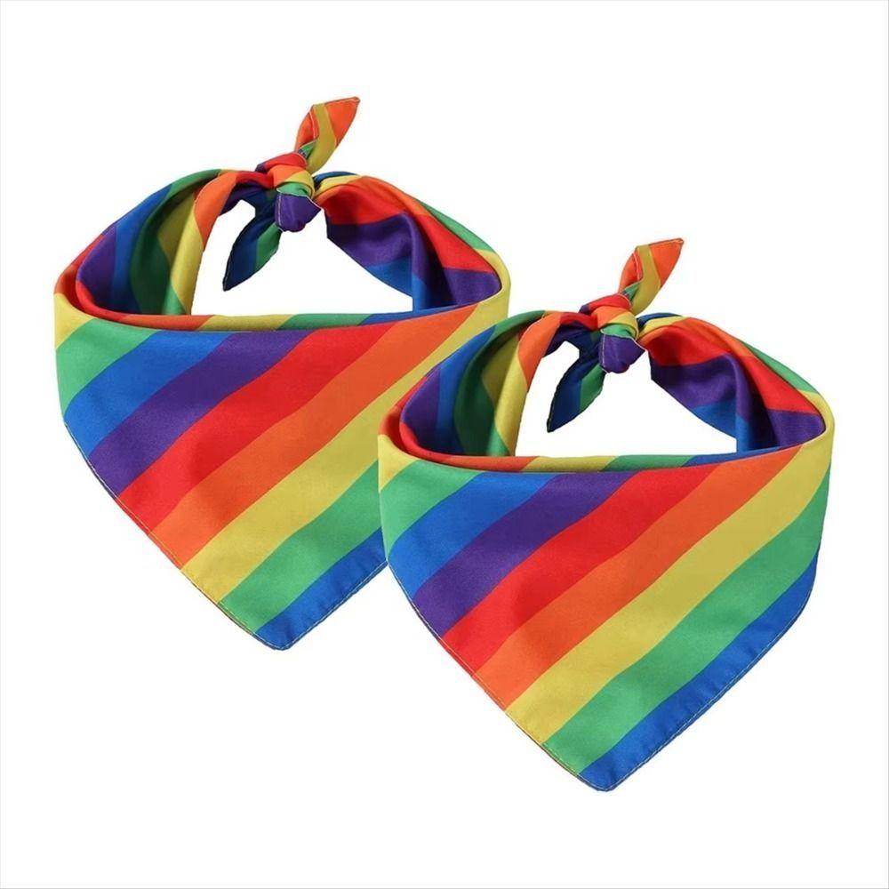 Buntes Regenbogen-Haargummi Haarreif Pride Day Mädchen Haarkränze Gestreifter Tropischer Stil Regenbogen-Turban Haarband Für den Pride-Monat