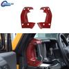 ABS Center Console Two Side Handle Cover Trim For Ford Bronco Red Carbon Fiber