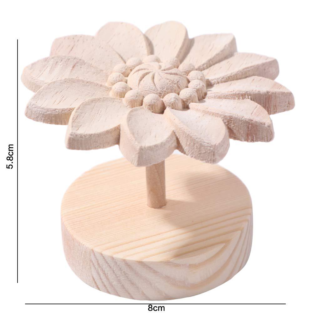 Creative Wooden Daisy Essential Oil Diffuser DIY Essential Oils Containers  Kitchen