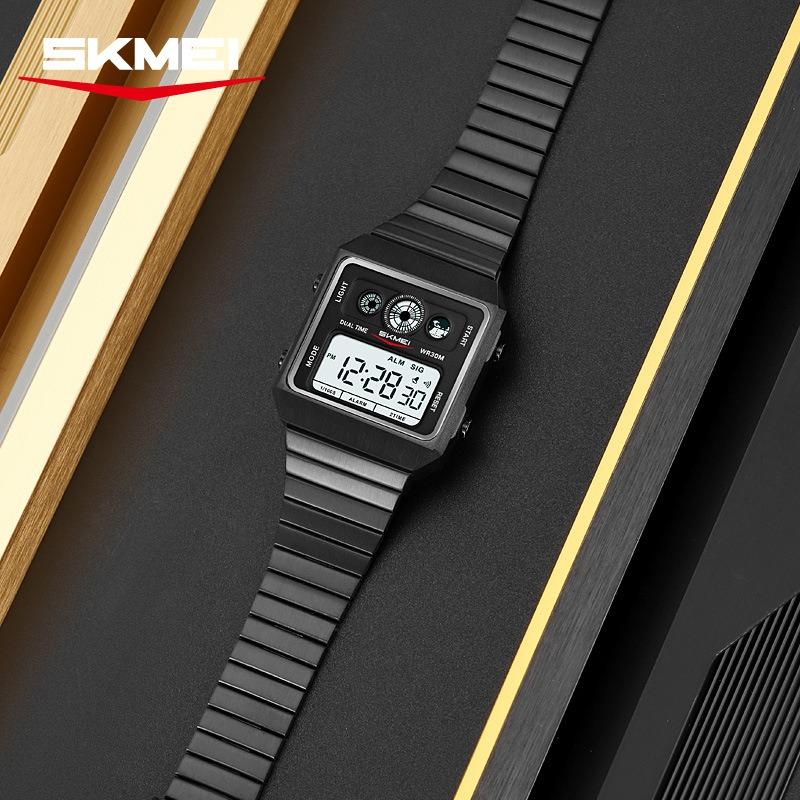 Electronic watch Fashion multi-functional men's watch Timed alarm Waterproof watch
