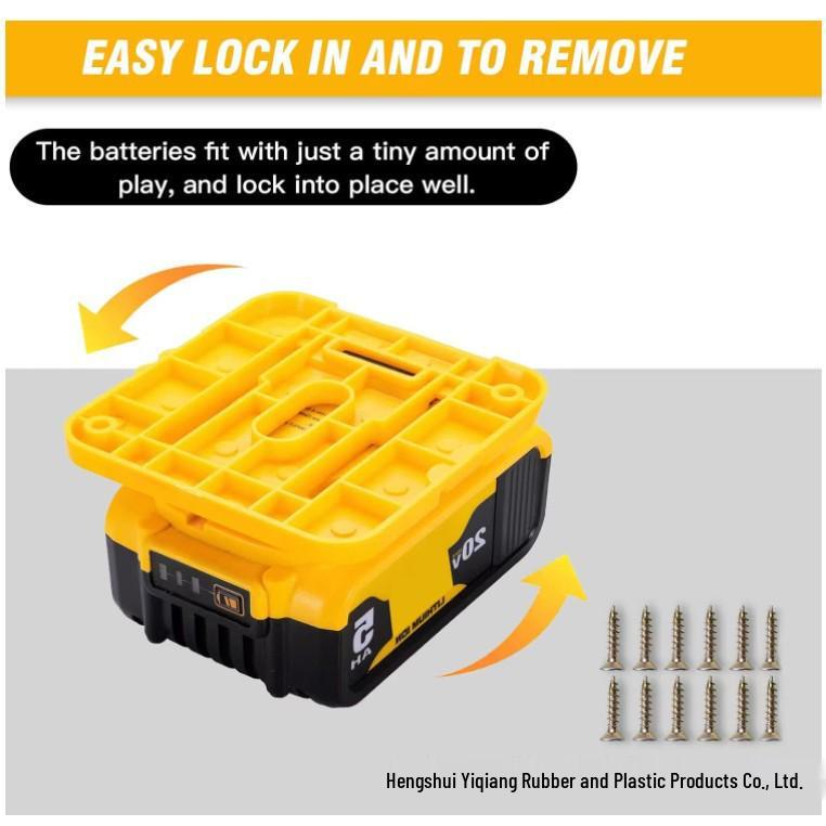 Wall Mount Bracket for DEWALT 14.4-18V Lithium Battery Holder