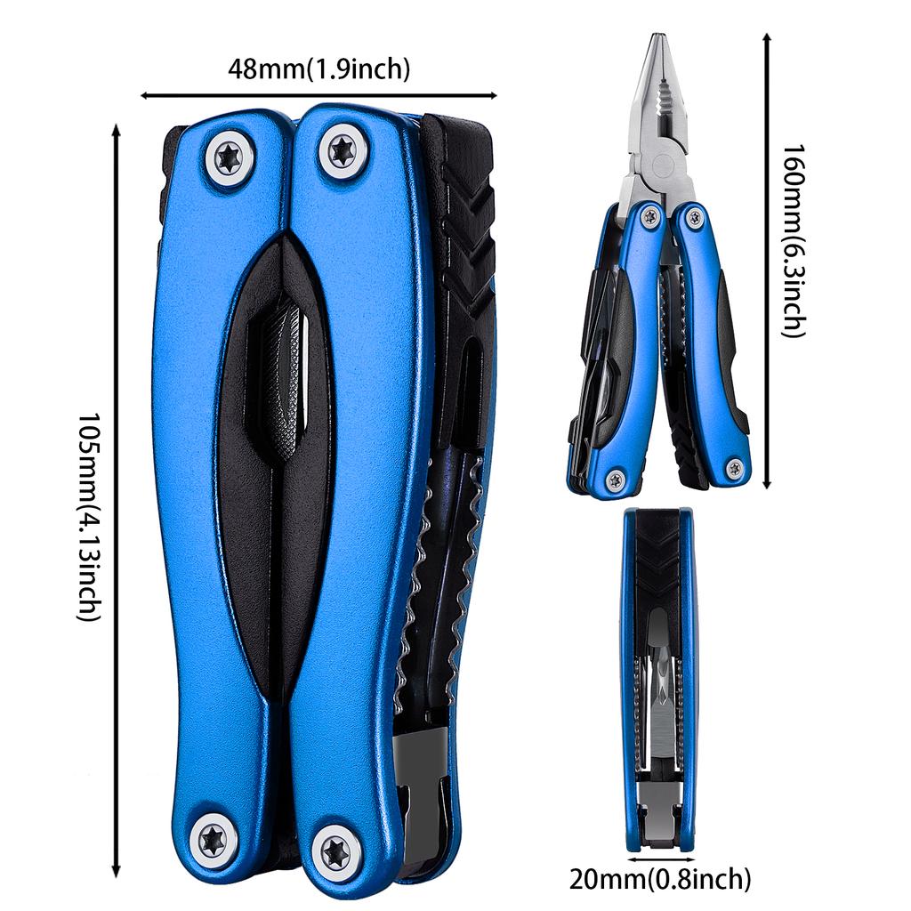 Portable Pocket Multitool Pliers Knife Screwdriver Hand Tool for Outdoor Survival Camping Fishing Hunting Hiking