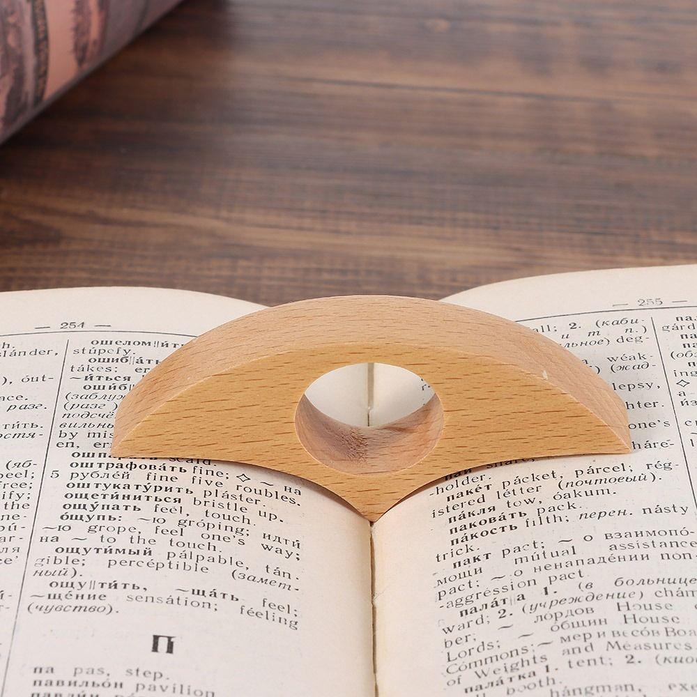 Wooden Bookmarks One Hand Reading Book Page Holder Convenient Thumb Book Support  Gift