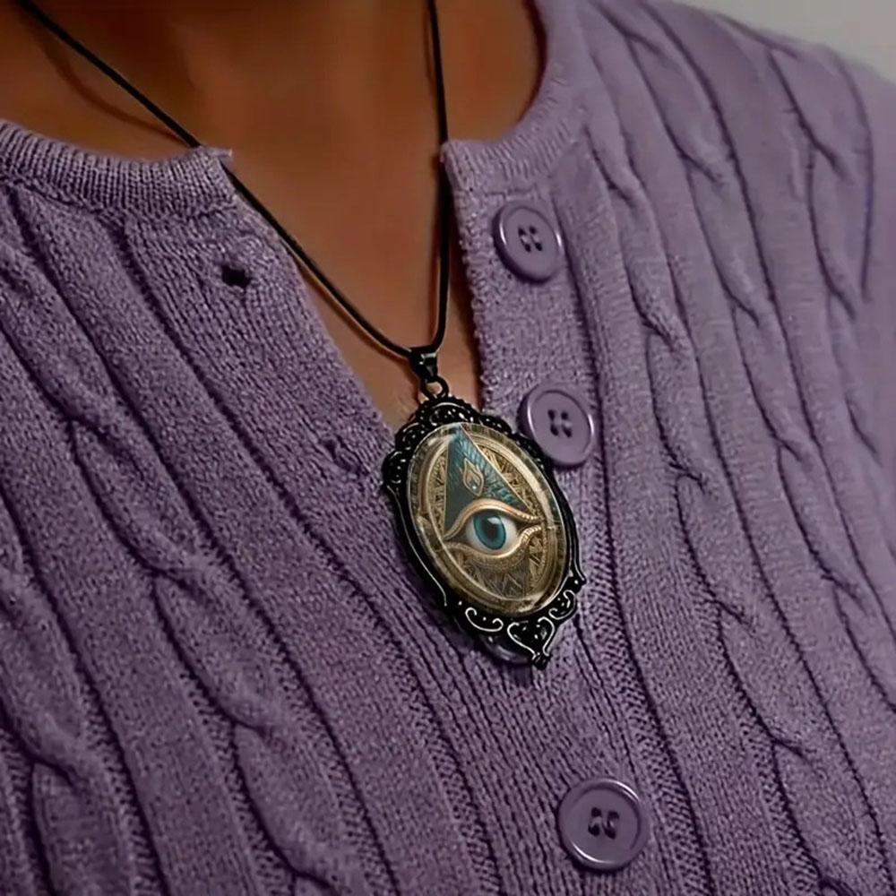 Gothic Moon Sun Pendant Necklace Unisex Punk Cross Metal Leather Cord Chain Retro Jewelry Gift Accessories