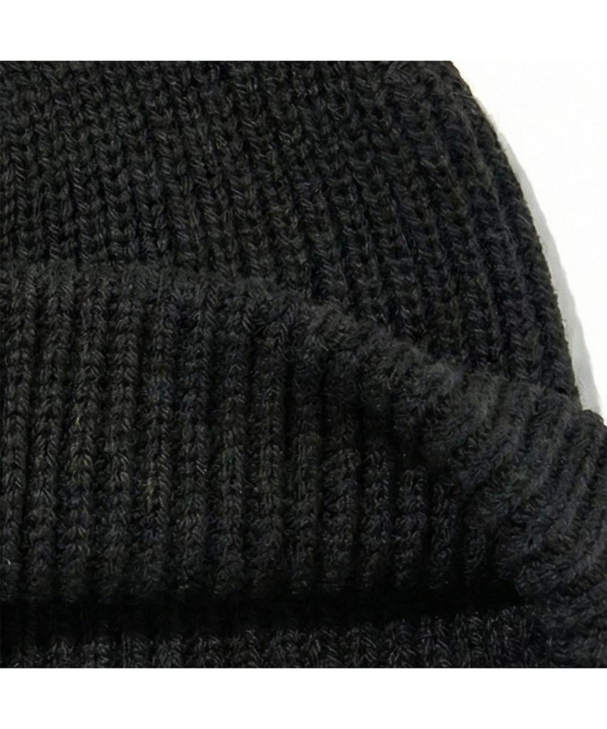 EXTRAORDINARY Reversible Blank Beanie Black