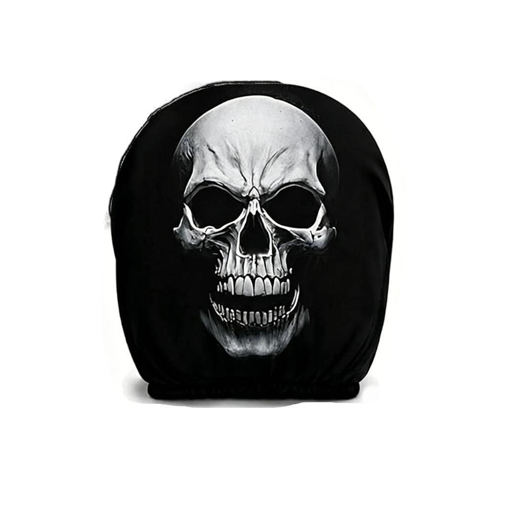 Car Headrest Cover Protector with Double-Sided Halloween Print