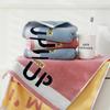 Pure Cotton Face Towel Cotton Home Letters Design Plush Bathing Absorb Water and Not Easy To Lose Hair Color Knitted Towel