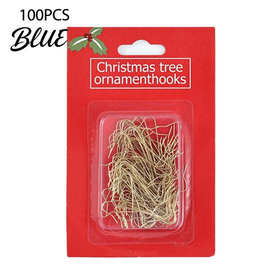 Christmas Tree Accessory Festive Hangers Hooks Metal Pcs Ornament Kit 100 S-Shaped Hangers Hooks