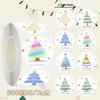 500pcs/Roll Colorful Christmas Tree Stickers For Holiday Decorations Gift Wrapping Baking Cake Packaging Envelope Sealing