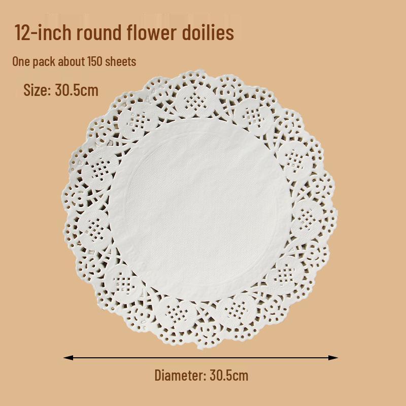 Rectangular Lace Paper Mat: Oil-Absorbing Paper for Kitchen, Baking, and Snacks