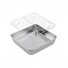 Stainless Steel Cake and Cookie Pan Set with Practical Cooling Rack Feature