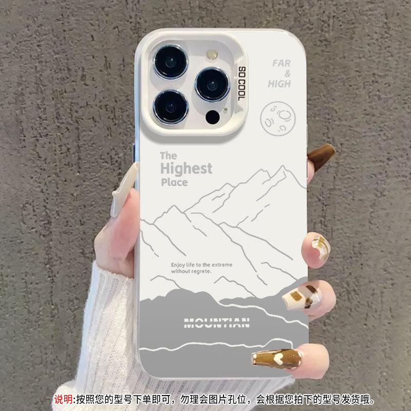 Applicable to iPhone11 mobile phone case, new Apple 11promax couple 11 advanced sense 11 niche hollow mountain