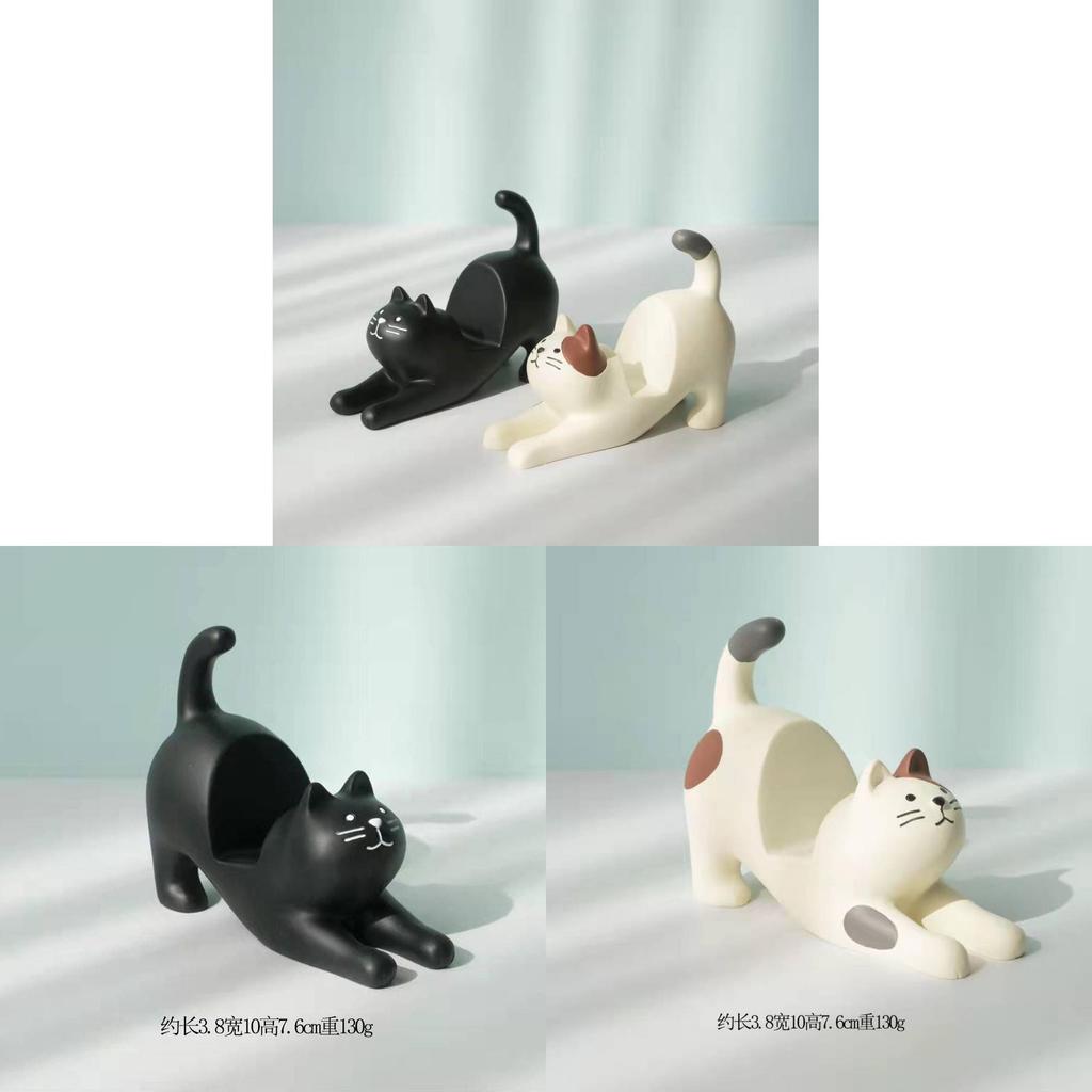 Lazy Cat Resin Ipad Stand With Unique For Office And Bedroom Use