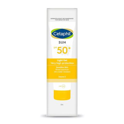 Sun SPF 50 Sunscreen Gel For Combination Skin Lightweight Water Resistant 50 Ml