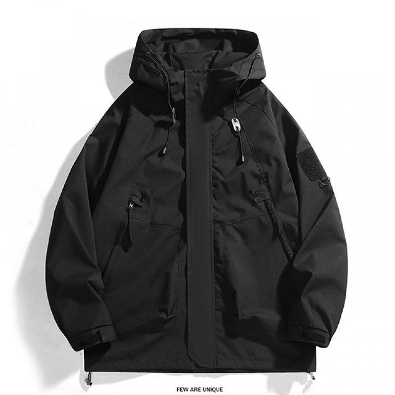 

2024 Men s Autumn Windproof Loose Fit Outdoor Workwear Jacket S (80-110 jin) чорний